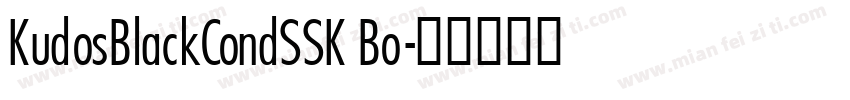 KudosBlackCondSSK Bo字体转换
